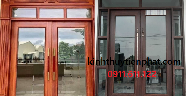 Tiến Phát - Đơn vị lắp đặt cửa kính cường lực khung gỗ tại Hải Dương