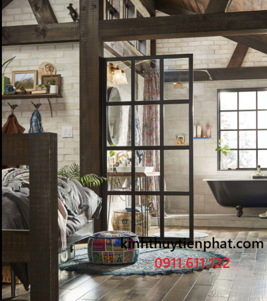 Các loại vách kính cường lực khung gỗ phổ biến hiện nay tại quận Tân Bình, tphcm