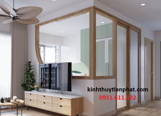 Tiến Phát – Đơn vị lắp đặt vách kính cường lực khung gỗ tại Nam Định